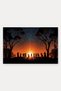 Orange "Night Dance" Patterned Doormat, 40x60 cm, with Non-Slip Sole, Decorative - 5
