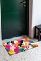 Pink and Orange Graffiti Brush-Patterned Doormat, 40x60 cm, with Non-Slip Sole, Decorative - 3