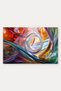 Orange and Blue Fluid Art Pattern 806 Doormat, 40x60 cm, Non-Slip Sole, Decorative - 5