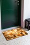 Brown and Beige Geometric Patterned 994 Doormat, 40x60 cm, Non-Slip Sole, Decorative - 3