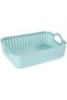 Storage Baskets Set - 4 Pieces, Blue| Stackable Decorative storage baskets, Organizer,Stackable Utility baskets, Open weave, Multipurpose Closet,Pantry, Bathroom,Shelf, Kitchen, Home decor. - 5