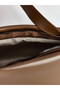 Peak New Season Women's Brown Leather-Look Shoulder Bag with Scarf - 4