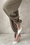 Khaki striped two-piece set - 5