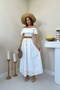 White Gipeli Blouse Skirt Set - White - 2