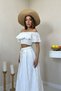 White Gipeli Blouse Skirt Set - White - 3