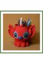 3D-Printed Knitted Pencil Holder - Cute Character Desktop Pen Organizer - Red HB006