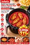 23 cm Round Perforated Silicone Air Fryer and Oven Baking Mat—Heat-Resistant and Washable