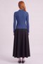 Gerippter Strickpullover Blau - 4