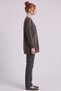 Shiny-Looking Khaki Sweatshirt - 5