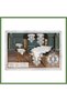 Krem-Krem Lavinya 5-Piece Linen Lace Table Runner Set—Bridal Living Room Set HB006