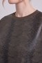 Shiny-Looking Khaki Sweatshirt - 6