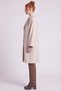 Men’s Collared Melton Coat in Taupe Color - 3