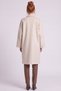Men’s Collared Melton Coat in Taupe Color - 4
