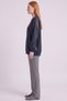Shiny-Looking Sweatshirt, Navy Blue - 3