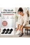 Women's Black 6-Pack Fishnet Ballet Flats Socks, Low-Cut, Thin, Stretchy, Breathable, Affordable Socks HB006 - 4