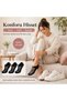 Women's Black 6-Pack Fishnet Ballet Flats Socks, Low-Cut, Thin, Stretchy, Breathable, Affordable Socks HB006 - 6