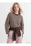 Quality Pieces from Çelebi Store Striped Loose Fit Women's Knitwear Sweater - 2