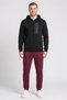Men Sportswear Fit Long Sleeve Outdoor Full Zip Hoodie, Black - 2
