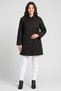 Women Solid Trench Coat, Black - 2