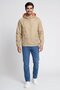 Men Brand Logo Windbreaker Jacket, Beige - 2