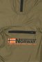 Men Brand Logo Windbreaker Jacket, Olive - 5