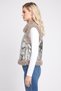 Women Texture Vest Jacket, Multicolor - 3