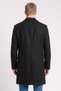 Men Textured Trench Coat, Black - 4