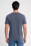Men Crew Neck Regular Fit Short Sleeve Plain T-Shirt, Denim Blue - 4