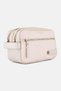 Women Brand Logo Toiletry Bag, Beige - 2