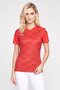 Women Sportswear Fit Short Sleeve Training T-Shirt, Red