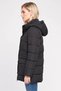 Women Quilted Puffer Jacket, Navy Blue - 3