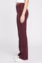 Women Regular Fit Solid Flare Leg Pants, Maroon - 3