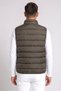 Men Quilted Puffer Jacket, Dark Khaki - 4