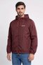 Men Brand Logo Windbreaker Jacket, Maroon
