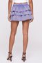 Women Washed Mini Skirt, Purple - 4