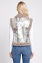 Women Texture Vest Jacket, Multicolor - 4