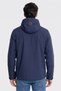 Men Embroidered Logo Windbreaker Jacket, Navy Blue - 4