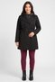 Women Solid Trench Coat, Black - 2