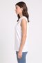 Women Sportswear Fit Sleeveless Outdoor Tank Top, Off White - 3