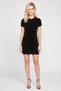 Women Textured Sweater Dress, Black - 2