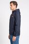 Men Brand Logo Windbreaker Jacket, Navy Blue - 3
