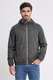 Men Embroidered Logo Windbreaker Jacket, Dark Grey