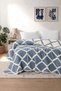 Liora 7-Layer Muslin Bedspread, Double Size, Geometric Patterned, 230x250 cm