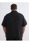 Quality Pieces from Çelebi Store Large Size Cuban Roba Collar Short Sleeve Muslin Men's Shirt - 6
