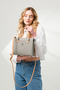 Women's Embossed Pattern Adjustable Strap Stylish Clutch Bag DIMENSIONS: 25 X 22 CM - 7