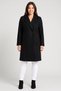 Women Solid Trench Coat, Black - 2