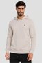 Men Sportswear Fit Long Sleeve Outdoor Hoodie, Beige