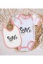 BK Kids Smile Pink Baby Bodysuit and Bib Gift Set #1 en123646 - 2