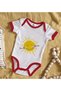 BK Kids Smile More Red Baby Bodysuit with Design - 1, 3-6 Months, 80cdb162 - 2
