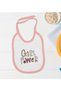 BK Kids "Girl Power" Design Pink Baby Bodysuit and Bib Gift Set—1 (6–9 Months) - 3